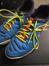ASICS Gel-Resolution 6 Men's Blue Red Neon Yellow Tennis Shoes Size 12