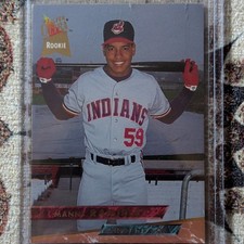 Fleer 1993 Fleer Ultra Manny Ramirez Rookie Card #545 Cleveland Indians MLB. rookie card picture