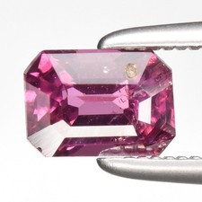 💎 0.80ct 5.7x4mm Octagon Natural Purplish Pink Rhodolite Garnet - Africa Gem