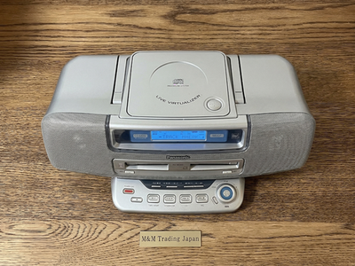 Panasonic（CD・MD・TAPE・RADIO）RX-MDX81 Panasonic RX-MDX81 Portable CD MD Cassette Radio Boombox Audio