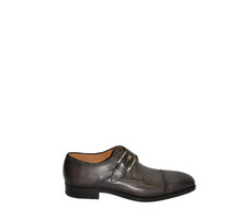 ¡Nuevo! Zapato Magnanni Lennon Monk Correa Catalux Cuero Negro/Gris 9.5 DD531 21447