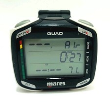 Mares QUAD Wrist Dive Computer - Black/White - Large Screen 414134 BKWH