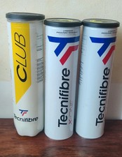 Lot 3 boîtes  de 4 balles tennis d'occasion tecnifibre x one club  BE