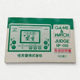 Nintendo Game And Watch Judge Retro Handheld System 1980 Green Version