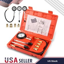 Small Engine Cylinder Compression Gauge Tester Kit Gas Diagnostic Tester Set