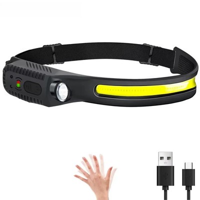  LED Headlamp Induction Head Lamp USB Rechargeable with Built-in Batte