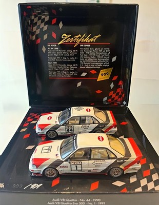 Ultra-Rare Limited Edition 1/43 Audi V8 Quattro DTM Twin Set