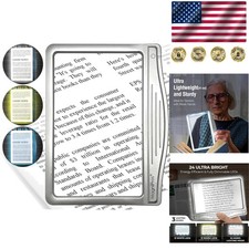 Patented 3X LED Magnifier with Anti-Glare Lens - Perfect for Seniors' Reading