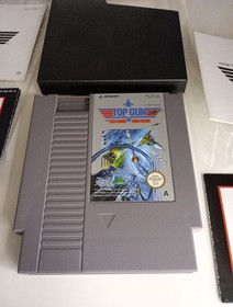 Nintendo NES PAL TOP GUN AND SECOND MISSION BOXED VGC