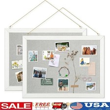 Durable Self-Healing Linen Cork Board Durable Bulletin Board Set W/ Pushpins New