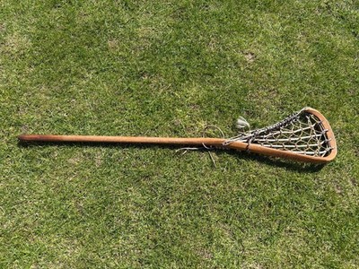 Vintage Hattersley & Son Viktoria Hickory Wooden Lacrosse Stick Wood Fisher