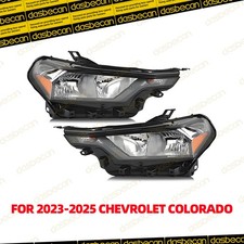 Pair Left Right Halogen Headlight Assembly For Chevrolet Colorado 2023-2025