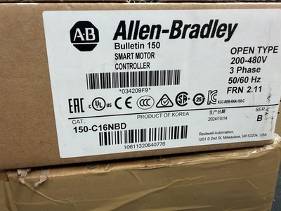 Allen-Bradley 150-C16NBD SMC-3 16A Smart Motor Controller Factory Sealed New
