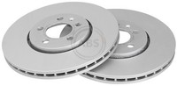 2X Bremsscheibe Vorne ABS 16882 FÜR Audi Seat Skoda VW Scheibenbremse