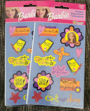 Lot of Vintage Sandylion Barbie Stickers in 2 Sealed Packs 2000 Girls Can Dream