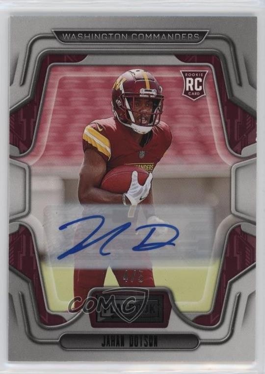 Jahan Dotson #110 2022 Panini Playbook Football Signatures