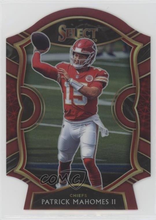 2020 Panini Select Concourse Maroon Prizm Die-Cut Patrick Mahomes II #2 07ol