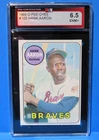 1969 O-PEE-CHEE Card #100, HANK AARON, Atlanta Braves, KSA 6.5 Graded