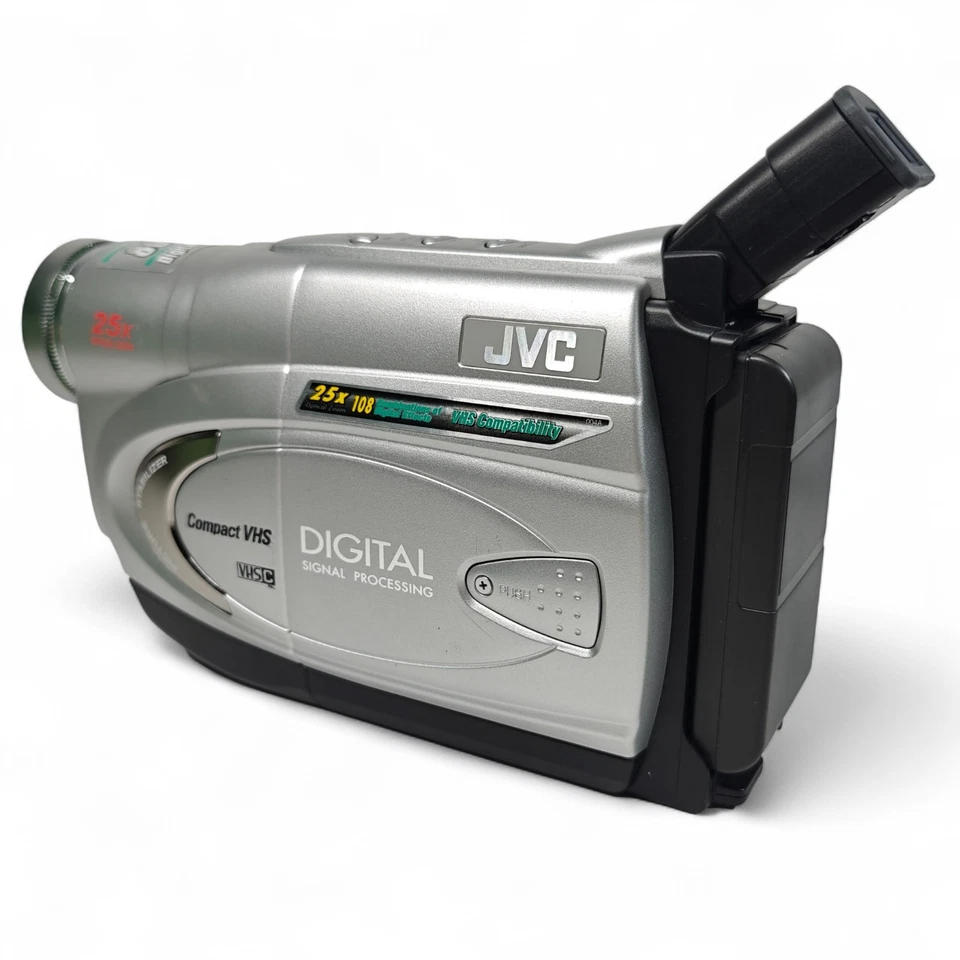 JVC GR-FX17 Camcorder VHSC 800x Zoom Analog Video Camera, Charger, Bag - Image 2 of 4