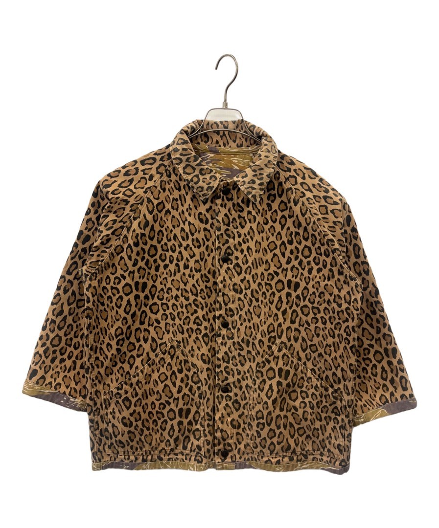 Needles Reversible Jacket Camo Leopard Brown Size… - image 5