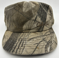 Vintage 90's Cabelas RealTree Hardwoods Camo Hunting Fishing Snapback Cap Hat