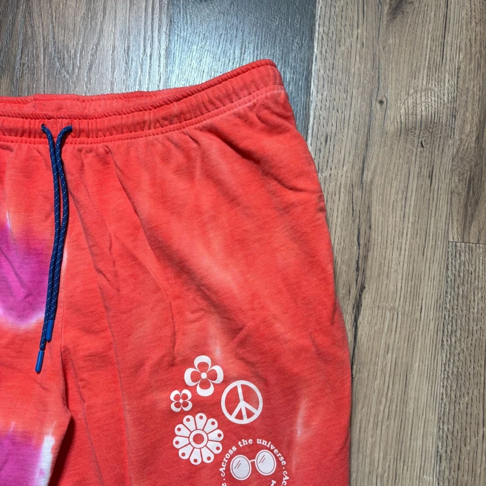 Zumba All You Need Is Love 扎染运动裤女式 XXL 码橙色和粉红色二手状况完好 — 第 2/4 张图片