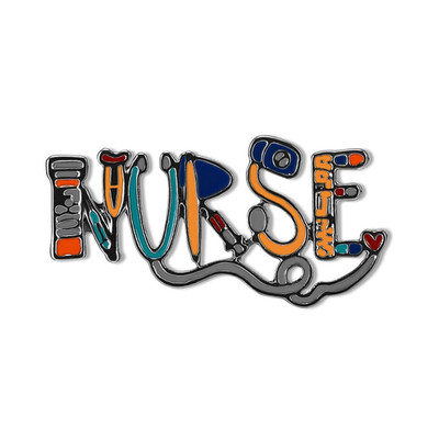 Dr's gift Nurse Enamel Pins Rn Nursing Gold Pin Registered Medium, L