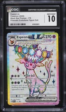 2025 Pokemon Prismatic Evolutions Figure Full Art Espeon ex #175 CGC 10