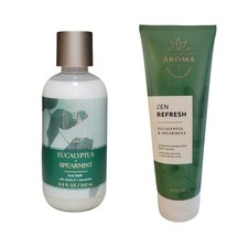 2 NEW BATH BODY WORKS EUCALYPTUS SPEARMINT LUXE BUBBLE BATH Body Cream