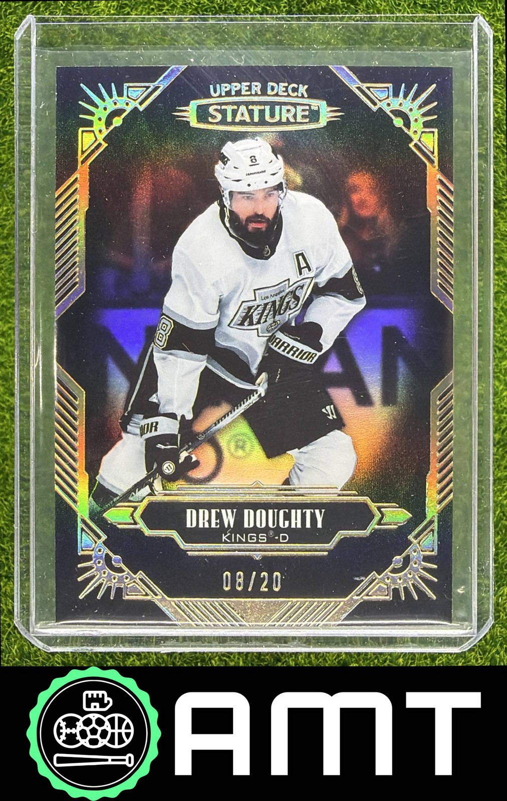 Drew Doughty 2020-21 UD Stature Black 8/20 Los Angeles Kings #67 Jersey Match!