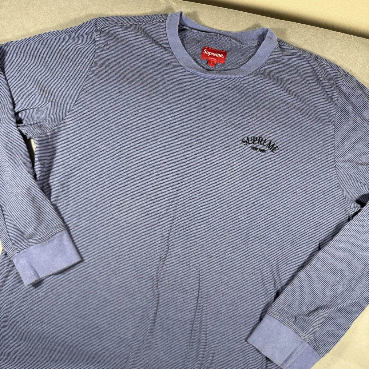 Supreme Long Sleeve Striped T-Shirts for Men for sale | eBay