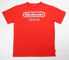 Nintendo Tokyo Japan Limited Logo T-shirt Red Slim Fit Size XL