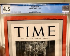 Time Magazine January 2 1939 Adolf Hitler -Man of 1938 Volume XXXIII #1- CGC 4.5