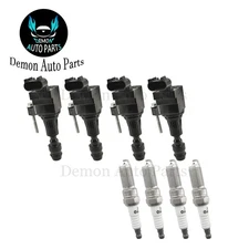 4pcs Ignition Coil and Spark Plug For 2010-2016 Buick LaCrosse 2.4L L4