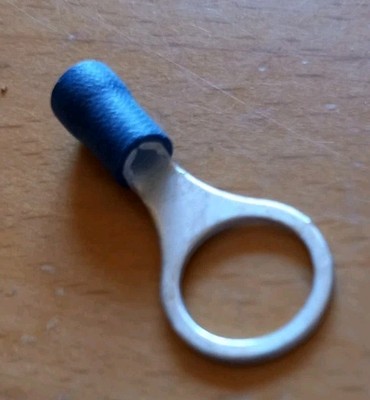 377x Ringkabelschuh teilisoliert max 4mm² Lochdurchmesser M10 Blau Ringzunge(C6)