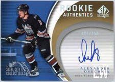 Alex Ovechkin 2005 SP Authentic Rookie Authentics Autograph Card #RA-AO 96/250