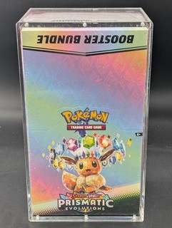 Pokemon TCG S&V Prismatic Evolutions Booster Bundle Display Case w/Acrylic Case