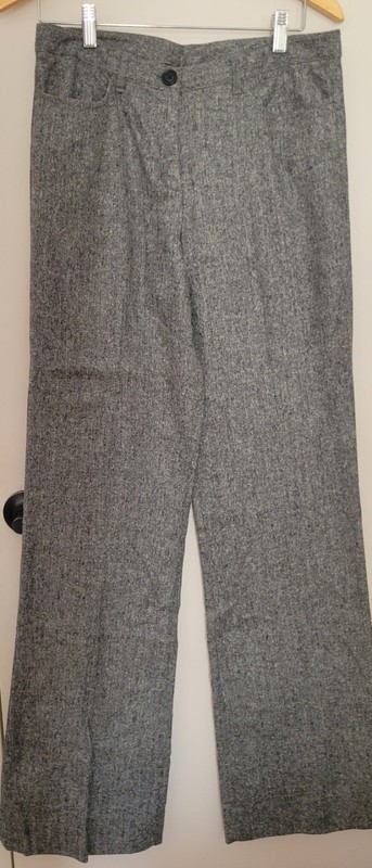 Robbi & Nikki Women's Grey Tweed Dress Casual Pants Size 10