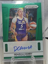 2025 Prizm WNBA #TB-DH - Throwback Signatures Green - Dearica Hamby Auto
