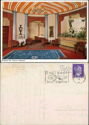 Ansichtskarte Magdeburg Rondell im Casino Charlott - Haus Hohenzollern 1936