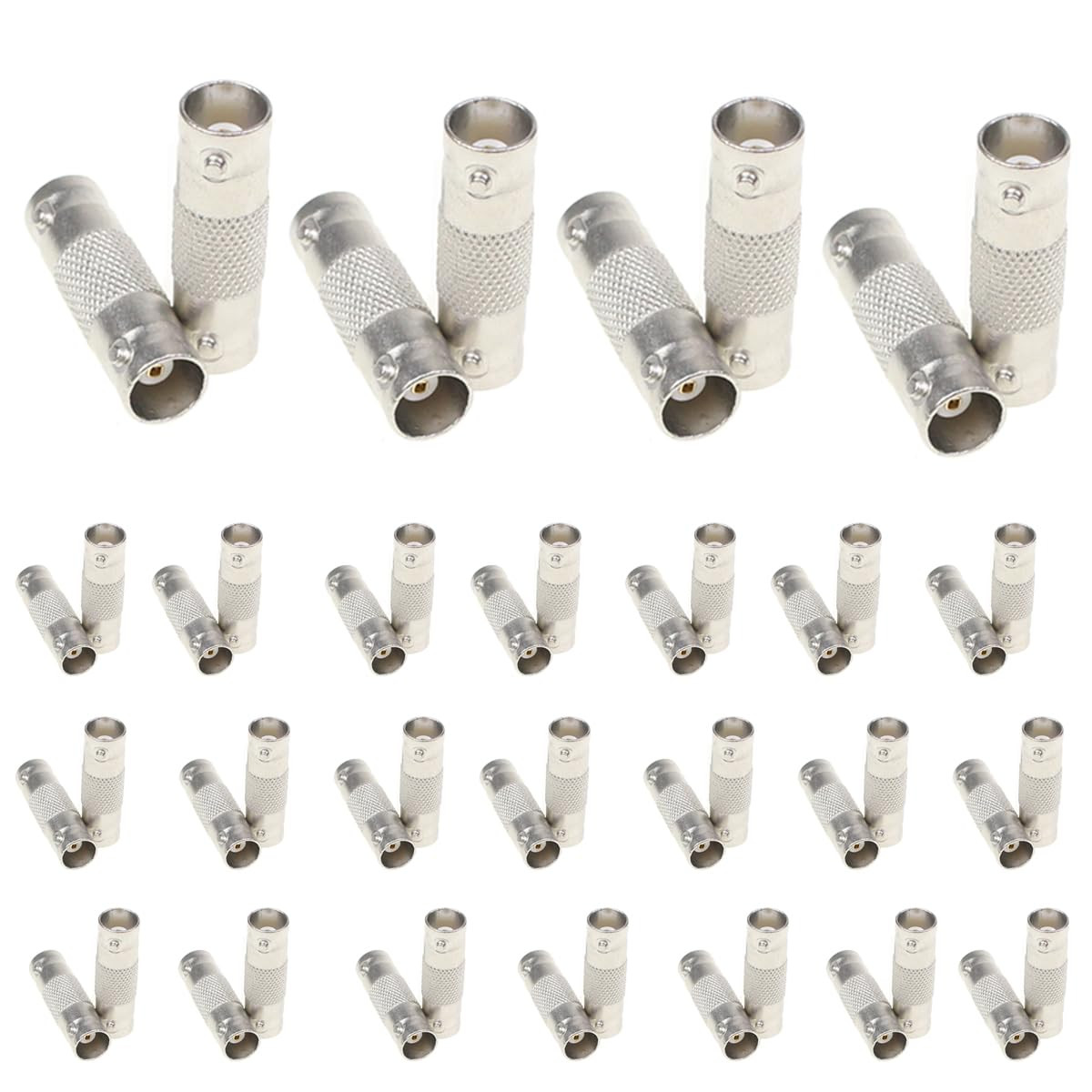 BNC Female to Female Connector 10- Pack BNC Coupler for CCTV