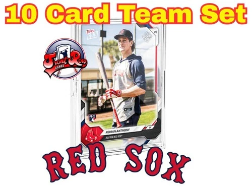 2026 Topps NOW Road to Opening Day Boston Red SOX 10-Card Team Set Roman Anthony
