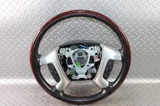 07-14 Escalade Black Woodgrain Leather Heated Steering Wheel Cruise Oem Factory 07-14 Escalade Black Woodgrain Leather Heated Steering Wheel Cruise Oem Factory