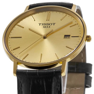 New Tissot T-Gold Goldrun Sapphire 18K Gold Men's Watch T922