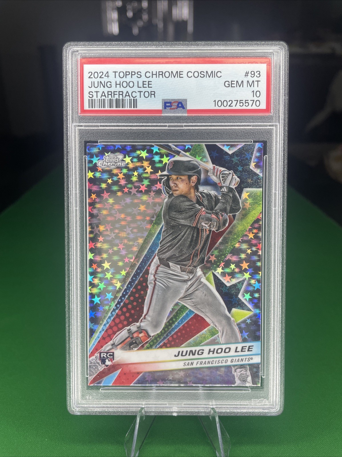 🔥2024 Topps Chrome Cosmic Jung Hoo Lee Starfractor #93🔥