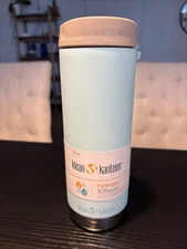 Kleen Kanteen Stainless Steel TK Wide Cafe Lid NWT Blue Tint