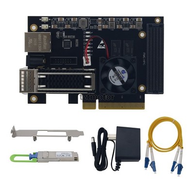 XCKU5P Development Board FPGA Core Board Onboard 128Mbit FLASH FMC QSFP28 100G