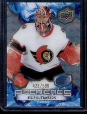 2021-22 Upper Deck Ice Premieres Blue Filip Gustavsson RC 426/599 #205