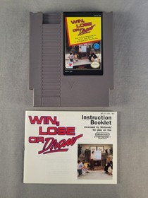 Win, Lose or Draw, NES, Complete, Authentic!