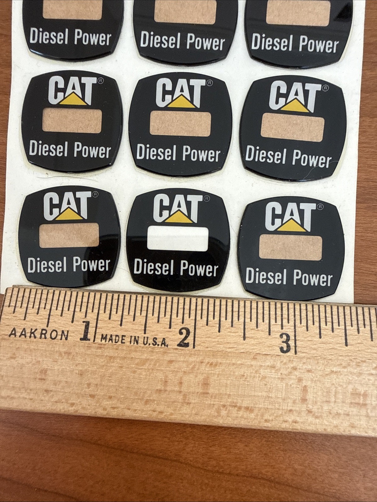 24 Vtg Caterpillar Cat Logo Diesel Power Digital Watch Face NOS Craft Ad thumbnail 4